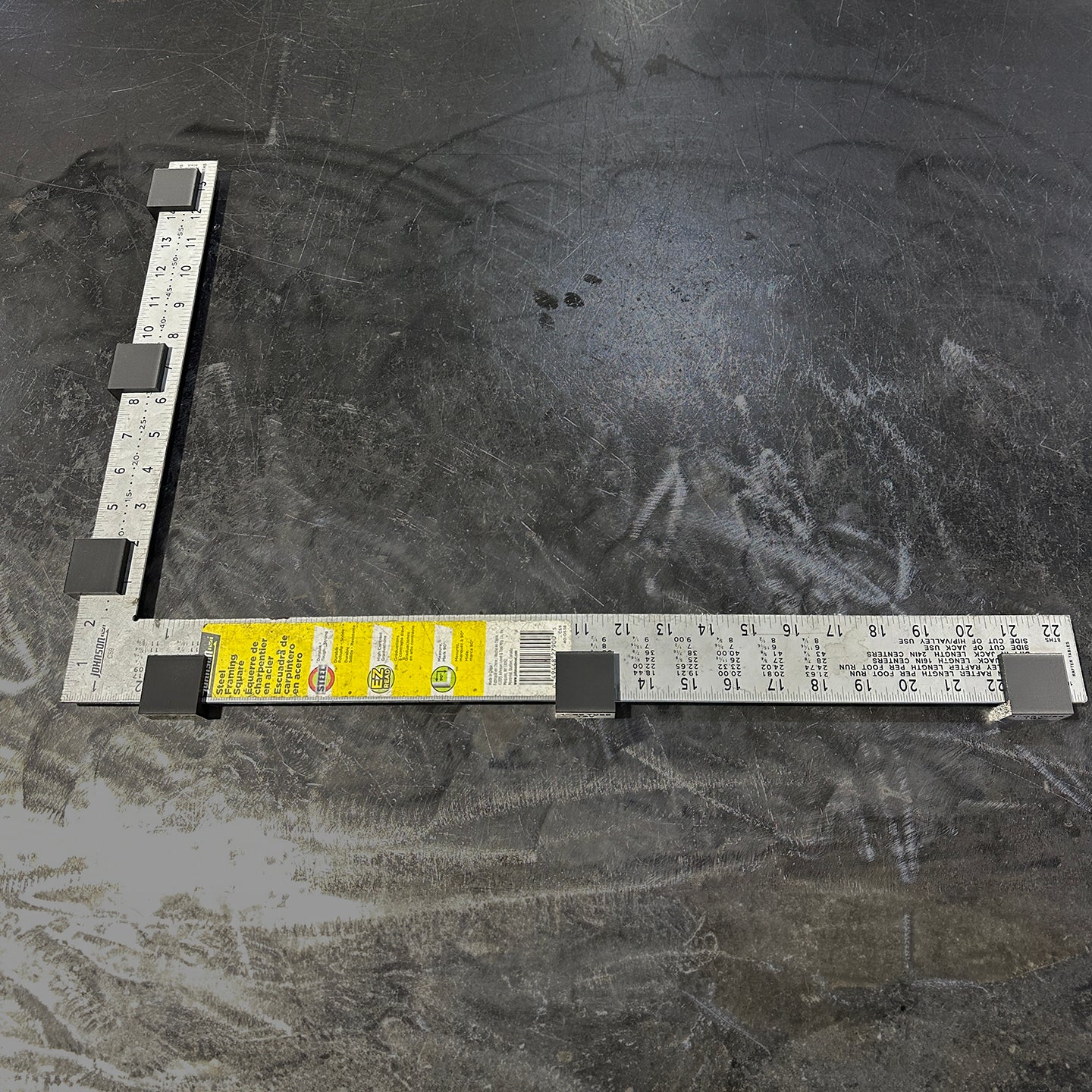 Framing Square Risers For Tubing Measurement
